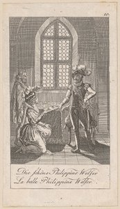 Philippine Welser, Blatt 10 der Folge „Ältere, mittlere und neuere Geschichte“ von Daniel Nikolaus Chodowiecki