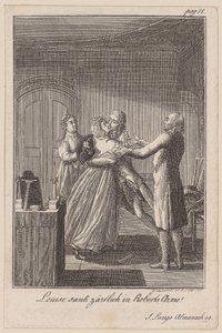 Robert und Louise umarmen sich von Daniel Nikolaus Chodowiecki