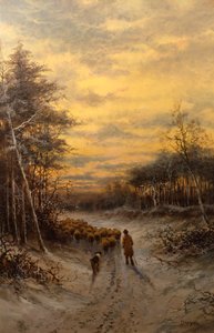 Schafe im Schnee von Daniel Sherrin