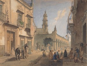 Mexikanische Straßenszene - Aquas Caliente