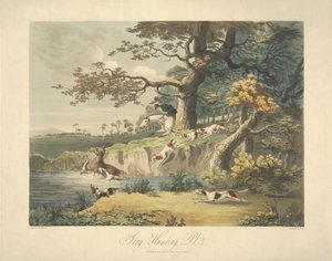 Satz von vier: (3) Hirschjagd von Daniel Thomas Egerton