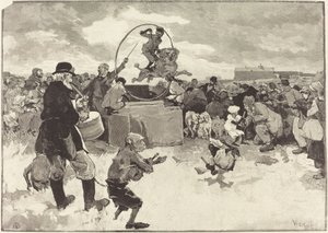 Die gelehrten Hunde, 1883 von Daniel Urrabieta Vierge