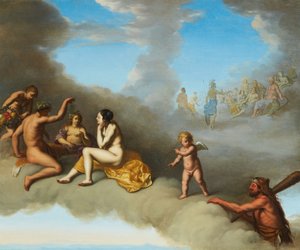 Eine Versammlung der Götter mit der Apotheose des Herkules