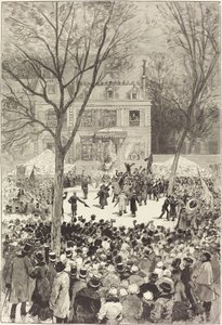 Volksmanifestation am 27. Februar zur Feier des 80. Geburtstags von Victor Hugo
