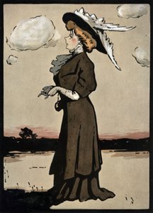 Französische Komödiantin und Sängerin Marcelle Lender von Daniel de Loscques