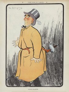 Albert Brasseur, französischer Komiker und Operettensänger. Illustration für Le Rire
