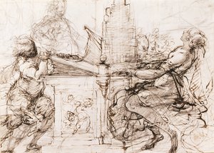 Heilige Cäcilia an der Orgel, 1620-1629