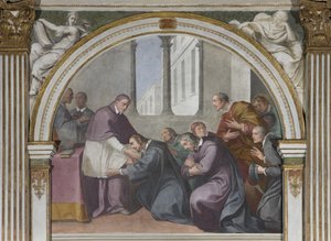 Heiliger Hugo und Heiliger Bruno und seine Gefährten von Daniele Crespi