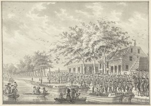 Abreise der Amsterdamer nach Utrecht, 1787