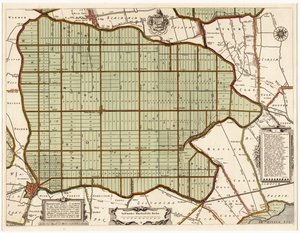 Beemsterlants Caerte, Historische Karte von Beemster, Niederlande von Daniël van Breen