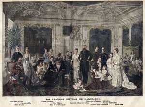 Die königliche Familie von Dänemark von Danish School