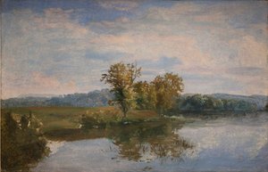Ein Blick auf den See Vejl bei Silkeborg, Jütland