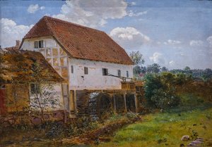 Mühle mit zwei Rädern, Jütland