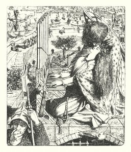 Der Palast der Kunst von Dante Gabriel (after) Rossetti