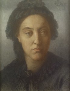 Christina Rossetti, 1877 von Dante Gabriel Charles Rossetti