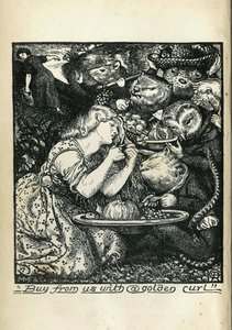 Frontispiz von Goblin Market and Other Poems von Christina Rossetti, 1861-1862 von Dante Gabriel Charles Rossetti