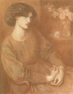 Jane Morris, 1868 von Dante Gabriel Charles Rossetti
