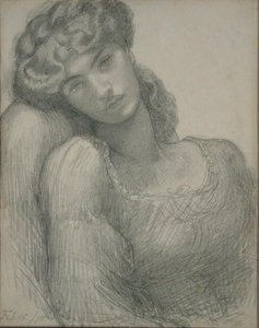 Mrs. Morris (1839-1914) von Dante Gabriel Charles Rossetti
