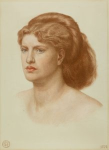 Porträt von Fanny Cornforth, Kopf und Schultern von Dante Gabriel Charles Rossetti