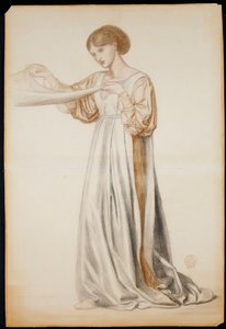Studie für einen Sargträger in "Dantes Traum", 1873 von Dante Gabriel Charles Rossetti