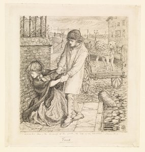 Gefunden - Kompositionsstudie von Dante Gabriel Rossetti