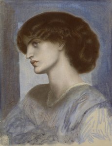 Porträt von Jane Morris, 1868-1874 von Dante Gabriel Rossetti