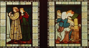 Flitterwochen von König René von Anjou, von Burne-Jones und Dante G. Rossetti, 1862 von Dante Gabriel and Burne Jones, Edward Rossetti