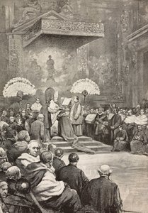 Konsistorium am 13. November, Papst Leo XIII, wo er neue Kardinäle ernannte, Vatikan von Dante Paolocci