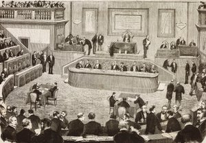 Sitzung am 26. Juli des italienischen Senats, Rom, Italien von Dante Paolocci