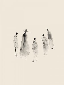 Modische Aquarellfiguren