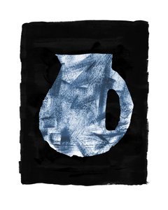 Indigo Krug Stillleben von Danushka Abeygoda
