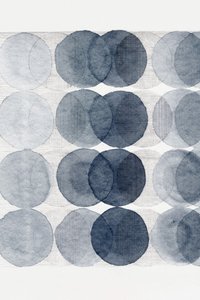 Gelassene Blaue Kreise