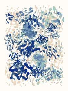 Beruhigendes blaues Abstrakt