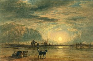 Strandszene - Sonnenaufgang, ca. 1820 von David (attr. to) Cox