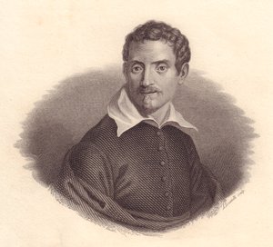 Porträt des italienischen Malers Domenico Zampieri, auch bekannt als Domenichino (1581-1641), Kupferstich von A Locatelli von John Ward Dunsmore