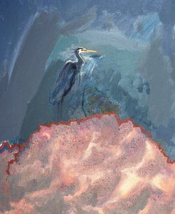 Großer blauer Reiher von David Alan Redpath Michie