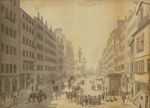 Ansicht der High Street von Edinburgh von Osten, 1793 von David Allan
