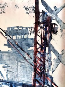 Abstrakte Industrie-Struktur