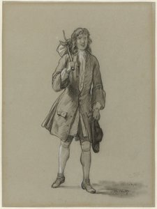 Ferdinand Huyck kehrt aus der Fremde zurück. Illustration für das gleichnamige Buch von Jacob van Lennep von David Bles