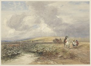 Landschaft mit Reisenden von David Cox (I)
