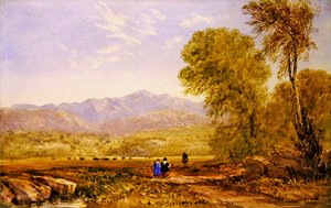 Blick auf Snowdon, Capel Curig von David Cox
