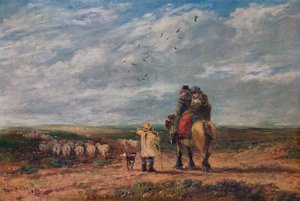 Die Kreuzung, 1850 von David Cox the elder