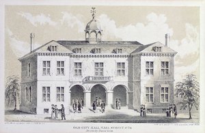 Altes Rathaus, New York, 1776, aus 