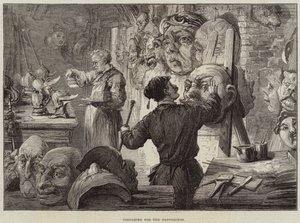 Vorbereitung auf die Pantomimen von David Henry Friston