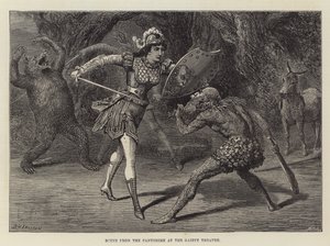 Szene aus der Pantomime im Gaiety Theatre von David Henry Friston