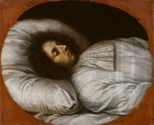 Karl XI. (1655–1697), König von Schweden, Pfalzgraf von Zweibrücken, auf seinem Sterbebett, 1697 von David Klöcker Ehrenstrahl