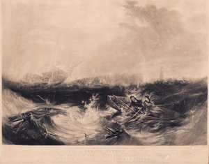 Grace Darling und ihr Vater retten die neun Überlebenden der Forfarshire von David Lucas