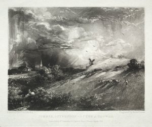 Verschiedene Landschaftsmotive, charakteristisch für englische Landschaften...Sommer Nachmittag - nach einem Schauer von David Lucas