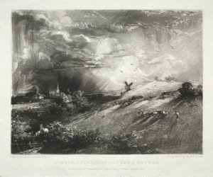 Verschiedene Landschaftsmotive, charakteristisch für englische Szenerien aus Bildern von John Constable, R.A.: Sommernachmittag - nach einem Schauer von David Lucas