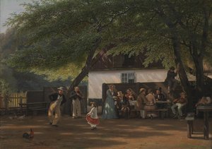 Eine Kaffeeparty im Haus eines Wildhüters von David Monies